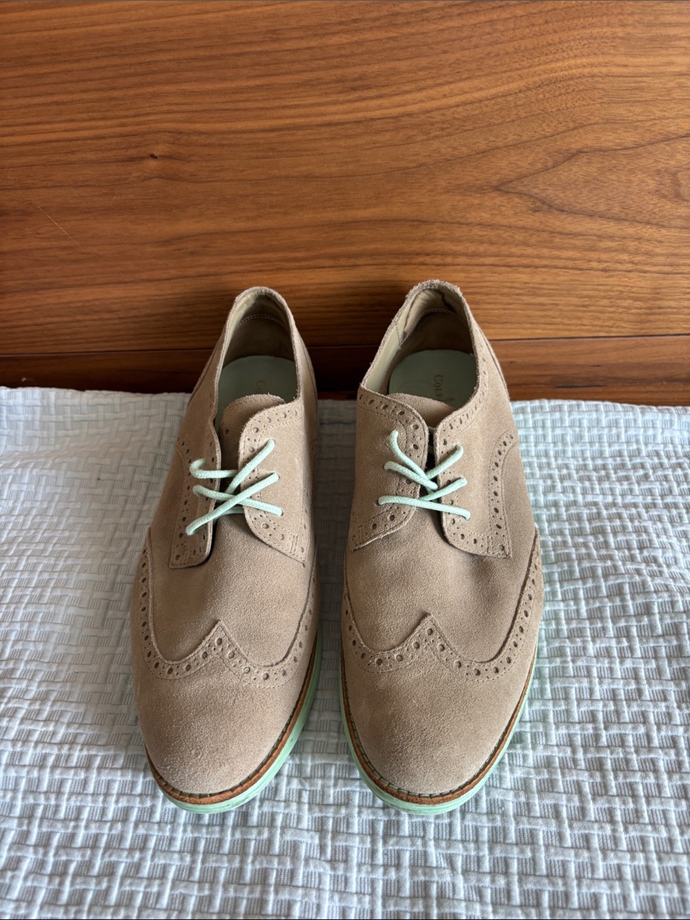 Suede Wingtip Oxfords  Cole Jan lunargrand